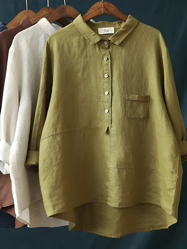 Stella™ Women's Linen Long Sleeve Shirt