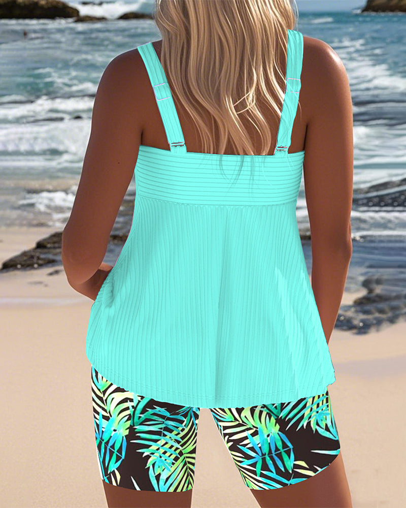 Olivia | Colourful Tankini Set