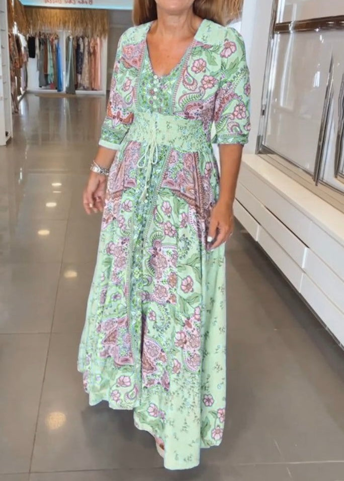 MARGOT | ELEGANT V-NECK SUMMER DRESS