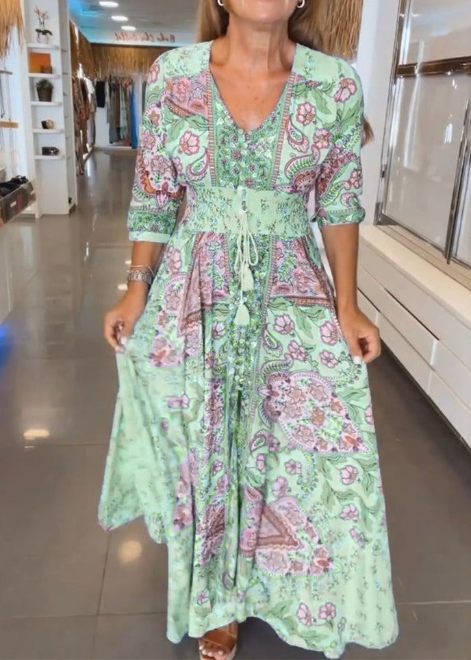 MARGOT | ELEGANT V-NECK SUMMER DRESS