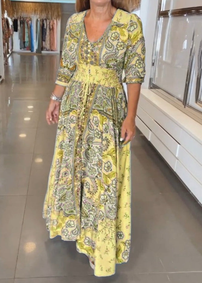 MARGOT | ELEGANT V-NECK SUMMER DRESS