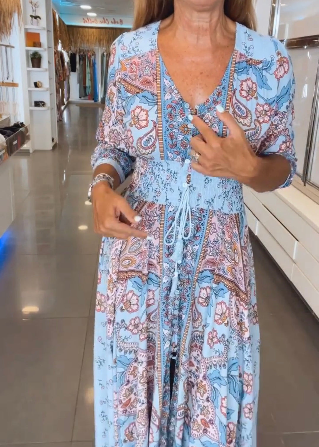 MARGOT | ELEGANT V-NECK SUMMER DRESS