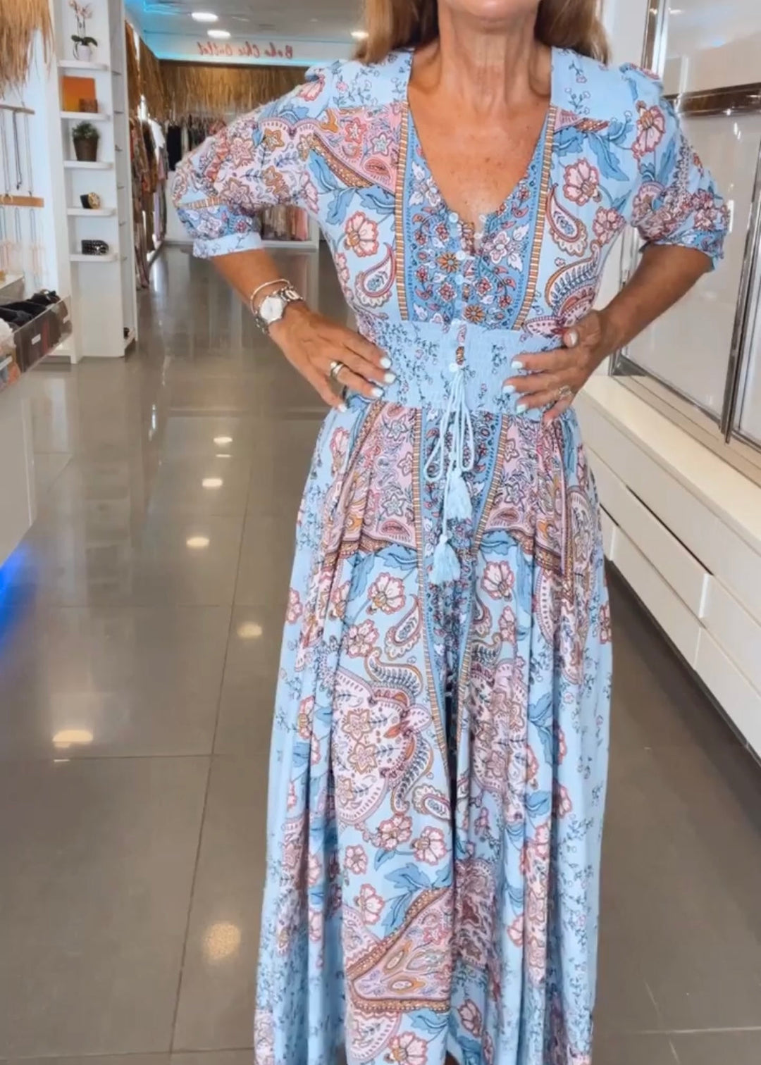 MARGOT | ELEGANT V-NECK SUMMER DRESS